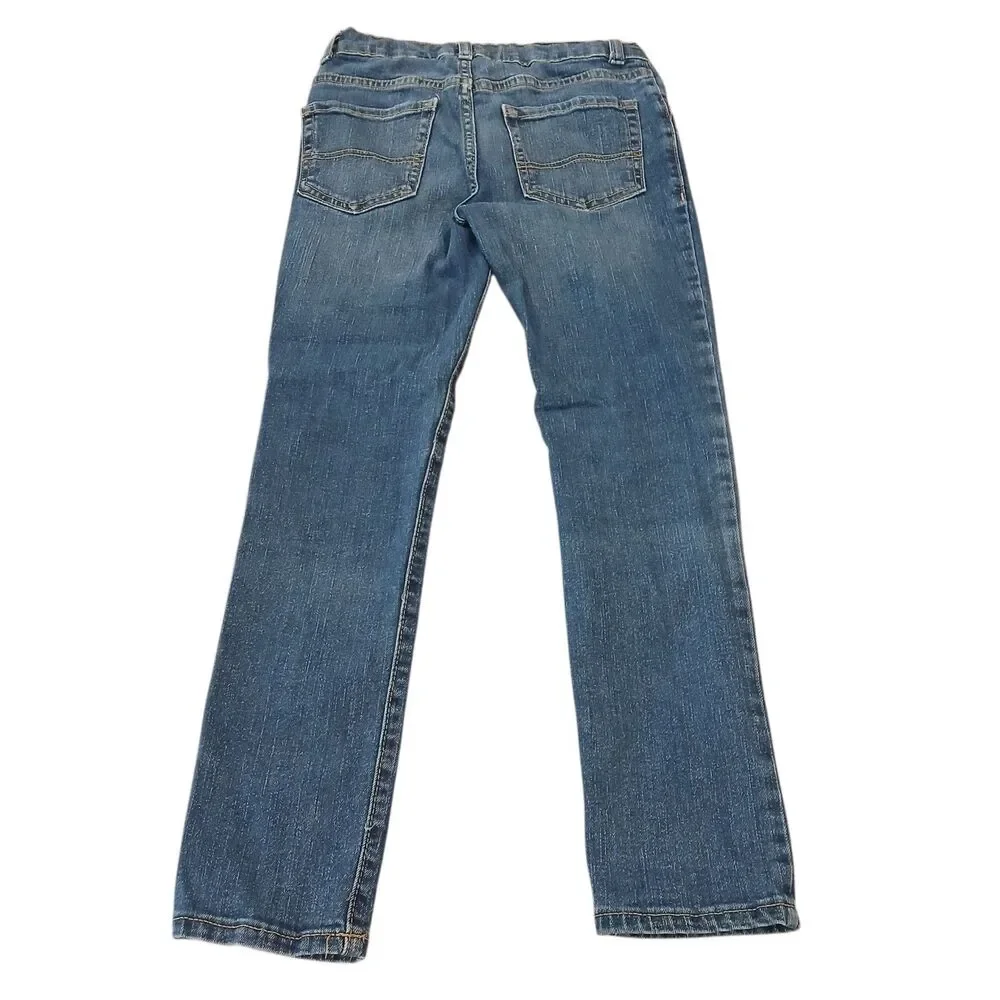 The Children's Place Blue Wash Adjustable Waiste Skinny Denim Jeans-Size 8